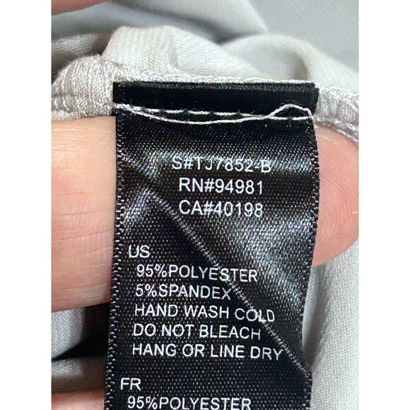 XXI Forever 21 Racerback Boho Top L Green Tier Flowy Cottagecore Peasant Prairie - Picture 7 of 7